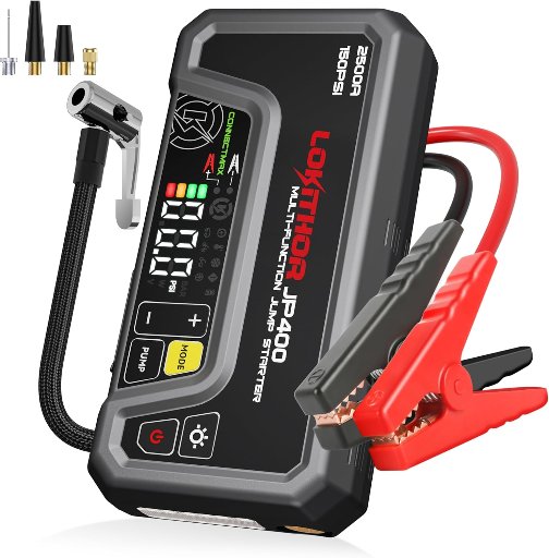LOKITHOR JP400 Jump Starter with Air Compressor
