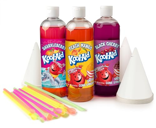 Nostalgia Kool-Aid Snow Cone Syrup Party Kit
