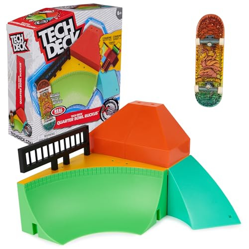 Tech Deck Quarter Bowl Ruckus X-Connect Set w/ Fingerboard