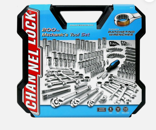 Channel Lock 200 Piece Mechanics Tool Set