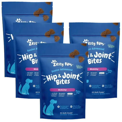 4-Pack: Zesty Paws Advanced Mobility Bites