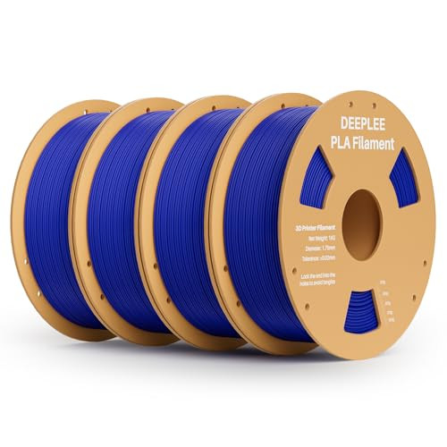 DEEPLEE Dark Blue PLA Filament 4KG Bundle