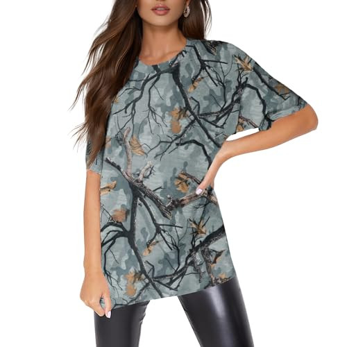 Peassa Womens Camo T Shirts