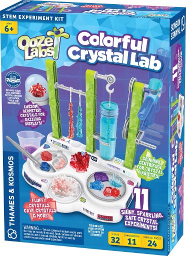 Thames & Kosmos Ooze Labs Colorful Crystal Lab STEM Experiment Kit