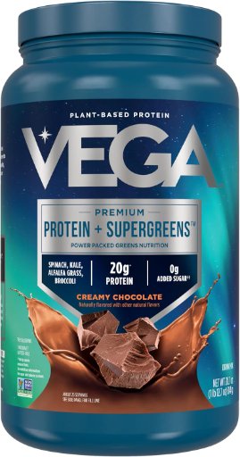 Vega Protein & Greens Powder (Chocolate, 25 Servings)