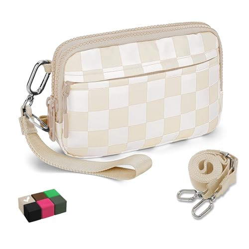 WOOMADA Checkerboard Wristlet Wallets