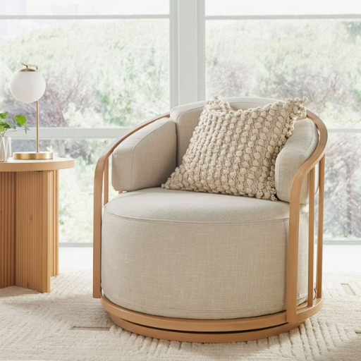 Better Homes & Gardens Lillian Swivel Birdcage Accent Chair