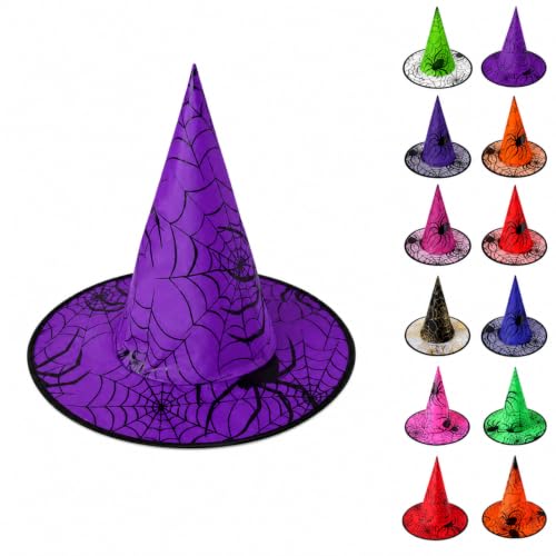 Halloween Spider Web Wide Brim Hats Deal