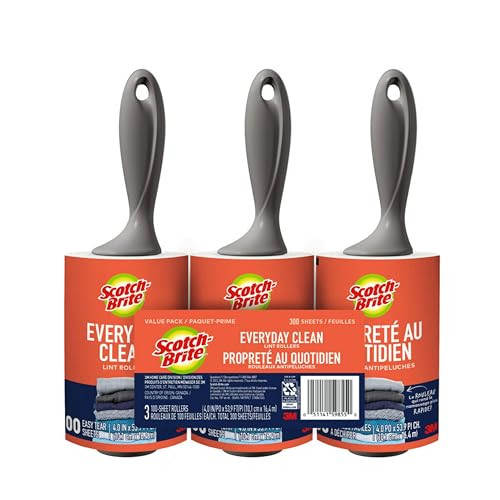 3-Pack Scotch-Brite Everyday Clean Lint Roller