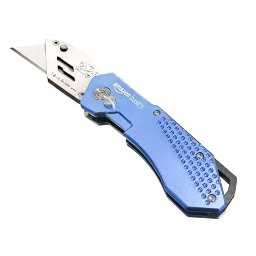 Amazon Basics Lightweight Aluminum Body Folding Knife w/ Holster