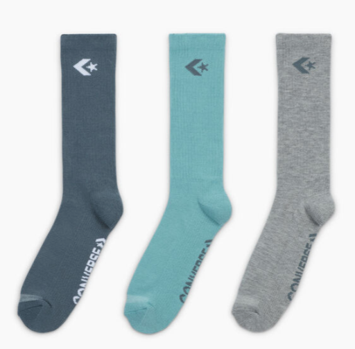 Converse Men's Star Chevron Crew Socks 3-Pair Pack