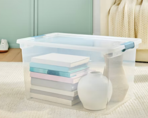 Brightroom Storage Bins and Totes | 6qt Clear Storage Box for $1!
