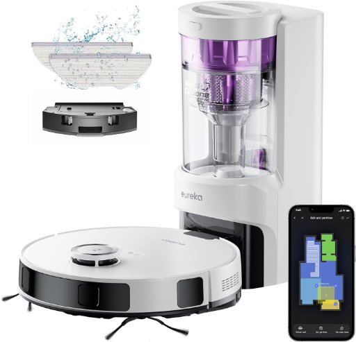 Eureka Robot Vacuum with Bagless Self Emptying Base