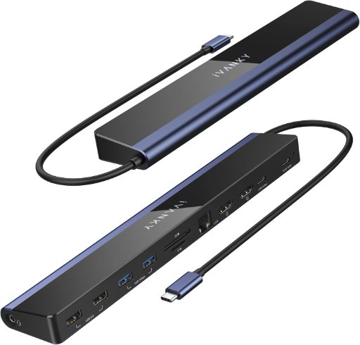 iVANKY 12-in-1 USB-C Laptop Docking Station