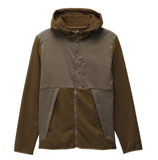 prAna Men's Gridlocked Fleece Overlay Full-Zip Jacket