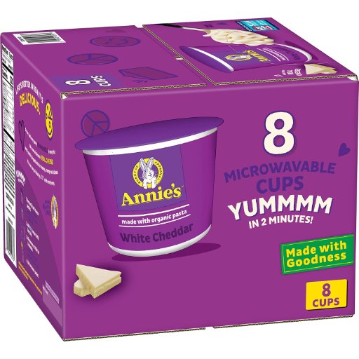 Annie's White Cheddar Mac & Cheese Cups 8-Count