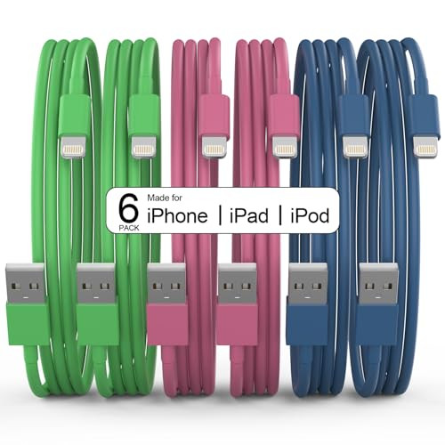 MFi Certified iPhone Lightning Cable 6-Pack