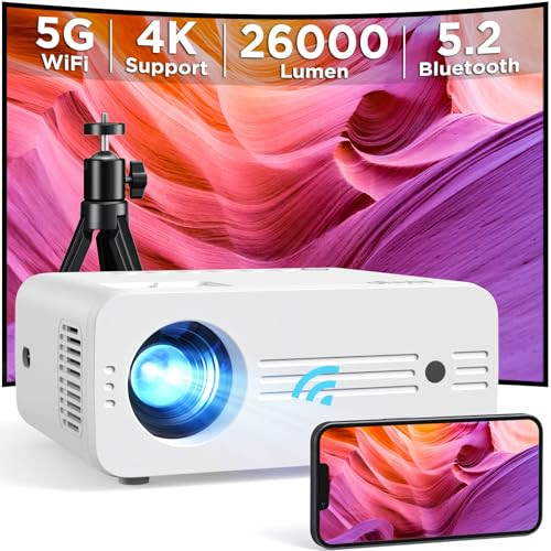 AKIYO 5G WiFi Native 1080P Projector