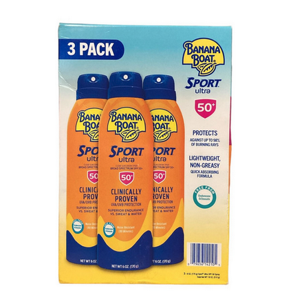 Banana Boat Sport Ultra Sunscreen 50+ SPF 3-Pack