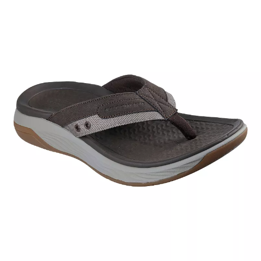 Skechers Men's Relaxed Fit Silva Falco Thong Sandals