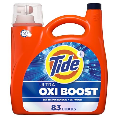 Tide Ultra Oxi Boost Liquid Laundry Detergent, 117 Fl. Oz.