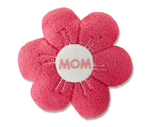 Mother’s Day 14” x 14” Mom Pink Flower Decorative Pillow