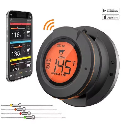 Wireless Meat Thermometer Digital Bluetooth Cooking Food Thermometer