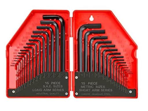 YIYITOOLS 30-Piece Hex Key Allen Wrench Set