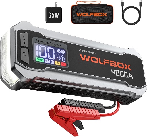WOLFBOX 4000A Quick Jump Starter