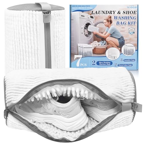3-IN-1 Laundry & Shoe Washing Machine Bag Set (3 Laundry Bags & 2 Shoe Bags)