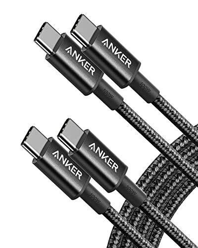 2 Pack of Anker 100W USB-C to USB-C 6' Cables