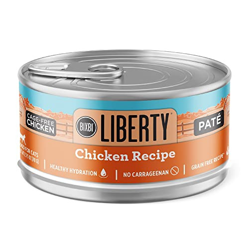 BIXBI Liberty Grain-Free Chicken Pate Wet Cat Food (24-Pack)