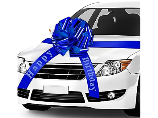 Happy Birthday Car Bow Big Car Ribbon