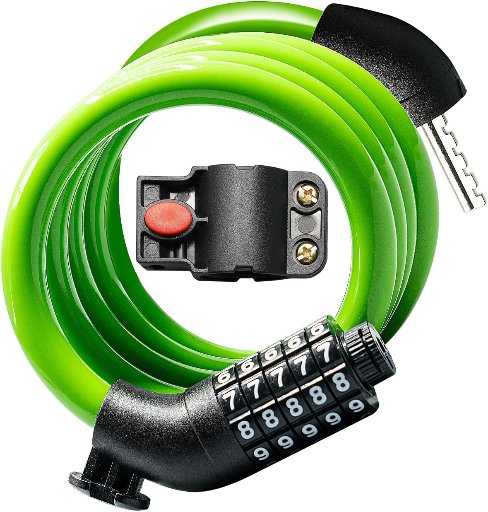 KEYSTP Bike Lock Cable with Combination