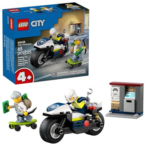 LEGO City Police Motorcycle 65-Piece (60455)