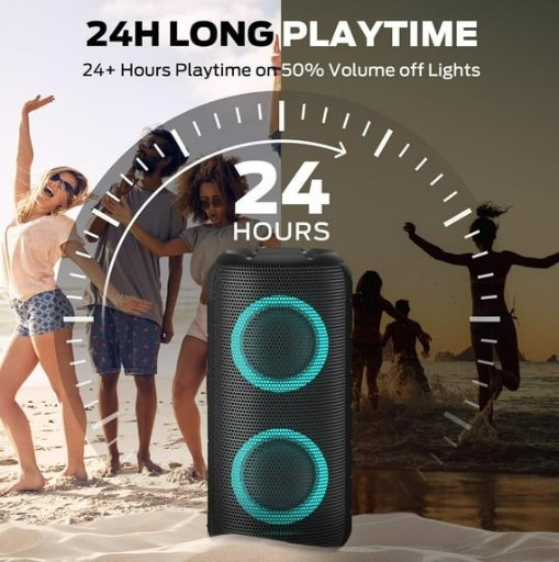 Oraolo Luster Bluetooth Speaker W/24H Playtime