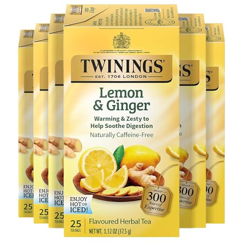 Twinings Lemon & Ginger Herbal Tea Bags