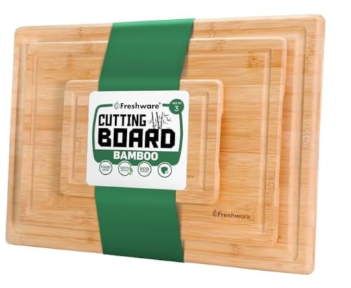  Bamboo Cutting Boards - Set of 3