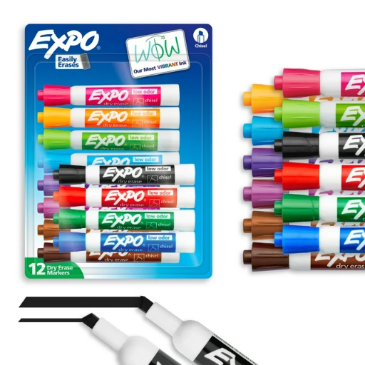 EXPO Dry Erase Markers 12-Count Set