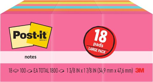 Post-it Notes Poptimistic Collection 18-Pack