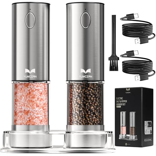 Electric Salt and Pepper Grinder Set