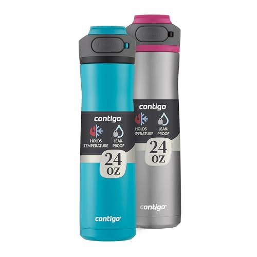 Contigo Cortland Chill 2.0 Vacuum-Insulated Stainless Steel Water Bottles (2-Pack)