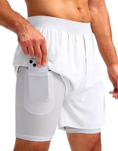 Soothfeel 2 in 1 Running Shorts with 4 Pockets