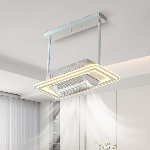 25" Ceiling Fans with Lights and Remote