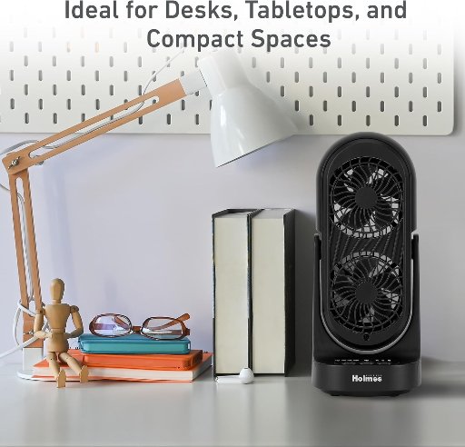 Holmes DuoBreeze Dual Blade Desk Fan