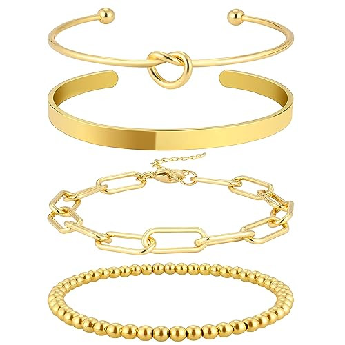 Reoxvo Bracelets Paperclip Bracelet