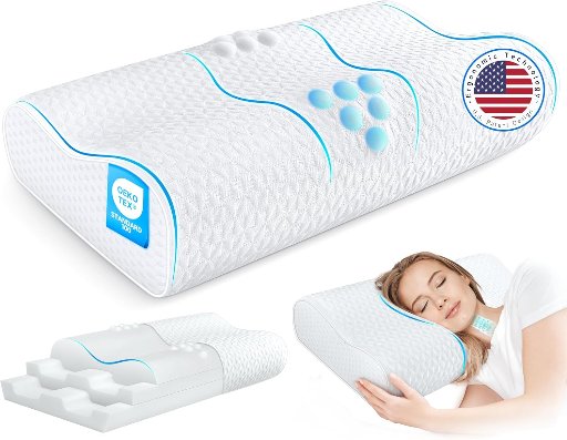 zibroges Cervical Pillow for Neck Pain Relief