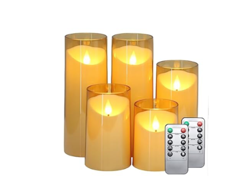 Flameless Candle Set (5-Piece)