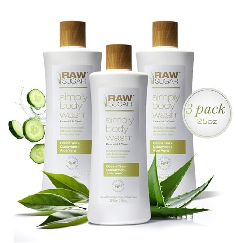 Raw Sugar Simply Sensitive Skin Body Wash 3-Pack