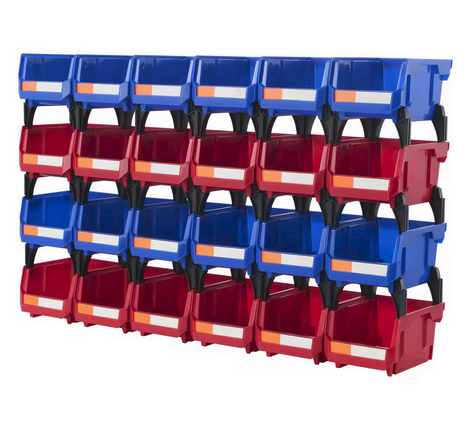VEVOR 24 PC Stackable Storage Bin Organizer